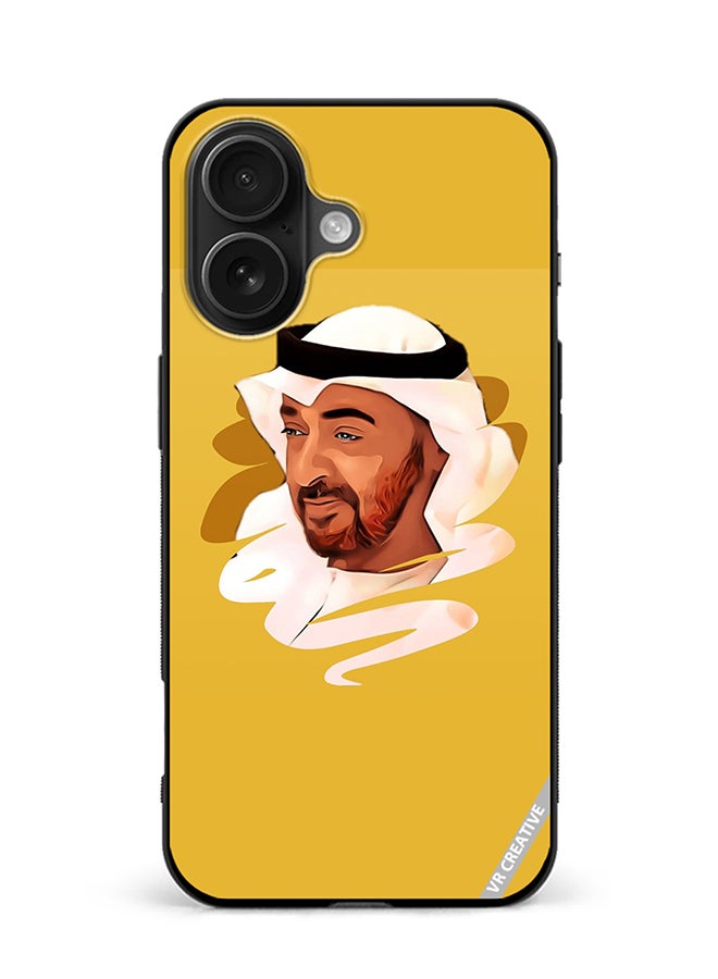 VR CREATIVE Protective Case Cover For Apple iPhone 16 Plus Sheikh Mohamed Bin Zayed Al Nahyan Design Multicolour