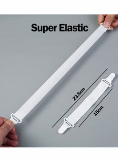 Excefore مشبك ملاءة السرير، ٨ قطع أحزمة قابلة للتعديل حامل الملاءة مرن مشابك  - Image 4