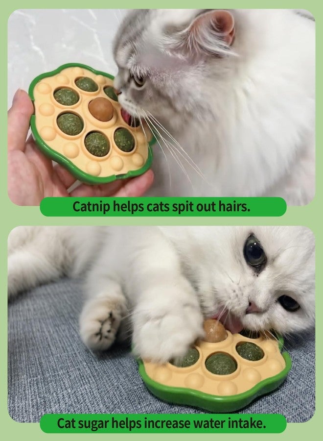 BESNEW Catnip Toys,Lotus Pod Catnip Balls,Extra Cat Energy Ball,Teeth Cleaning Dental Wall Treats,Edible Cat Candy for All Breeds - Image 2