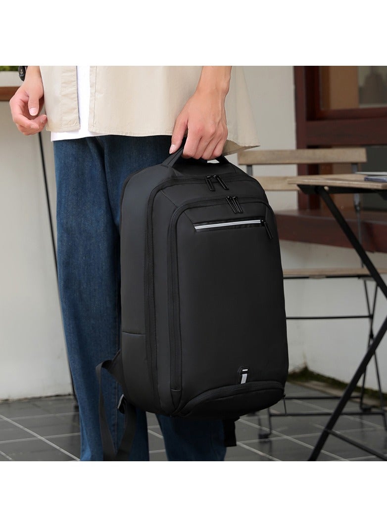 RAHALA Rl-5306 Expandable 15.6 Inch Laptop Travel Backpack Waterproof Business USB, Black  - Image 3