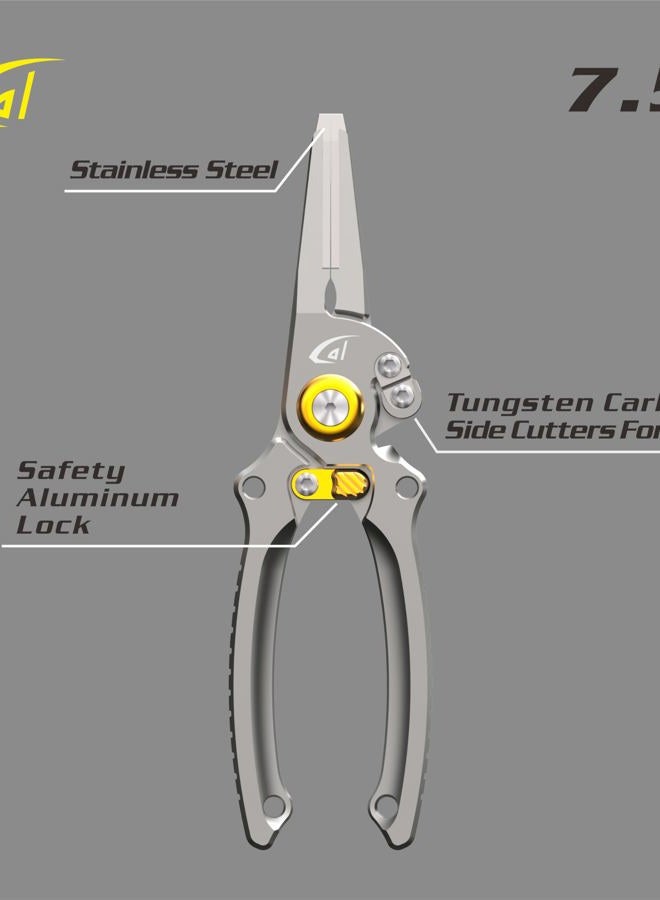 Danco Aluminum Fishing Side Cutters with Sheath, Fishing Line and Wire Cutter, Saltwater Safe, Fresh/Saltwater Fishing - Image 4
