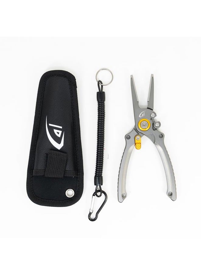 Danco Aluminum Fishing Side Cutters with Sheath, Fishing Line and Wire Cutter, Saltwater Safe, Fresh/Saltwater Fishing - Image 1