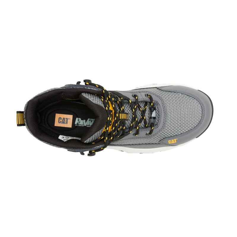 CATERPILLAR حذاء عمل خفيف الوزن من CAT Booster Vent CT للرجال - تنفس، مقاوم للانزلاق، حماية من المخاطر الكهربائية - غارغويل - Image 5