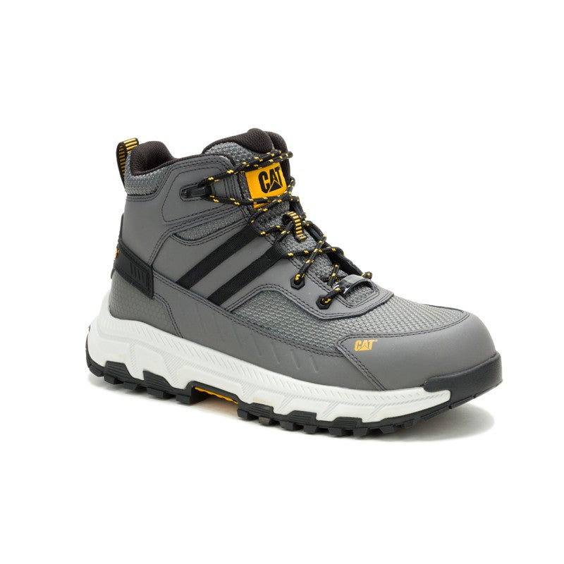 CATERPILLAR حذاء عمل خفيف الوزن من CAT Booster Vent CT للرجال - تنفس، مقاوم للانزلاق، حماية من المخاطر الكهربائية - غارغويل - Image 2