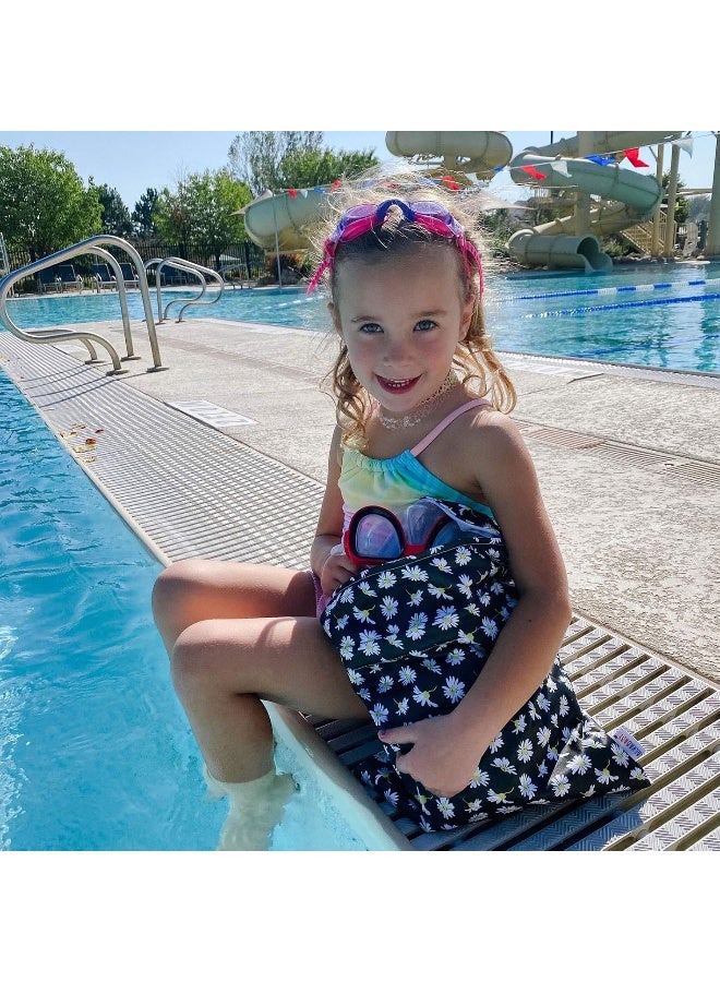 ALVABABY 3pcs Baby Cloth Diaper Wet Dry Bags Waterproof Reusable with Two Zippered Pockets Travel Beach Pool Daycare Soiled Baby Items Yoga Gym Bag for Swimsuits or Wet Clothes 3L-YA132 - Image 5