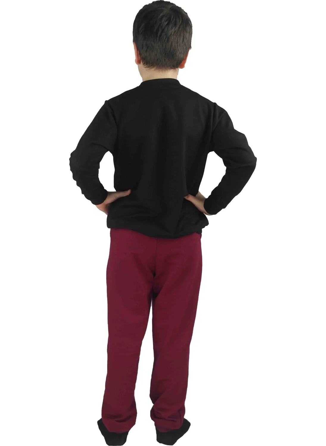 Bluence Men's Waiter Printed Black Cotton Tracksuit Set