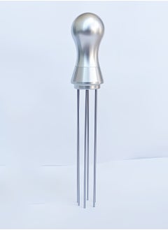 Beauenty WDT Tool - 0.35mm Espresso Distribution Tool, 304 Stainless Steel 6 Installed Needles, Anodized Aluminum Handle with Stand(Silver) - Coffee Stirrer, Tamper Accessories  - Image 4