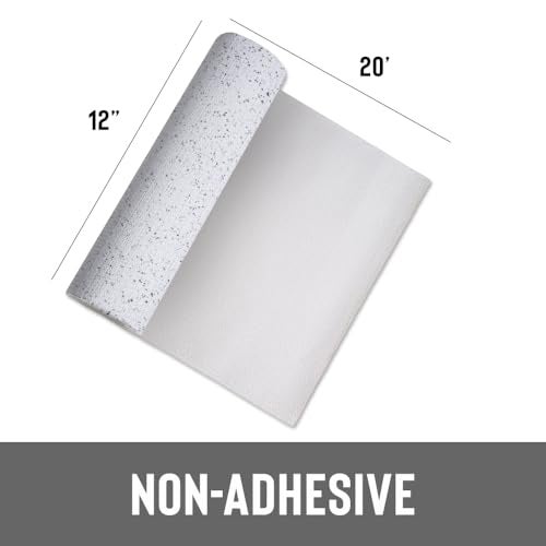 Con-Tact Brand Grip Prints Non-Adhesive Non-Slip Counter Top, Drawer/Shelf Liner, 12" x 20', Granite Black and White - Image 3