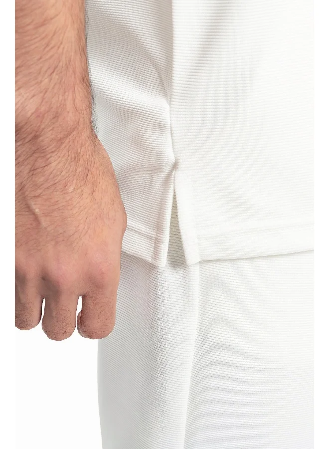 Wecre8 Men's White T-Shirt and Shorts Set