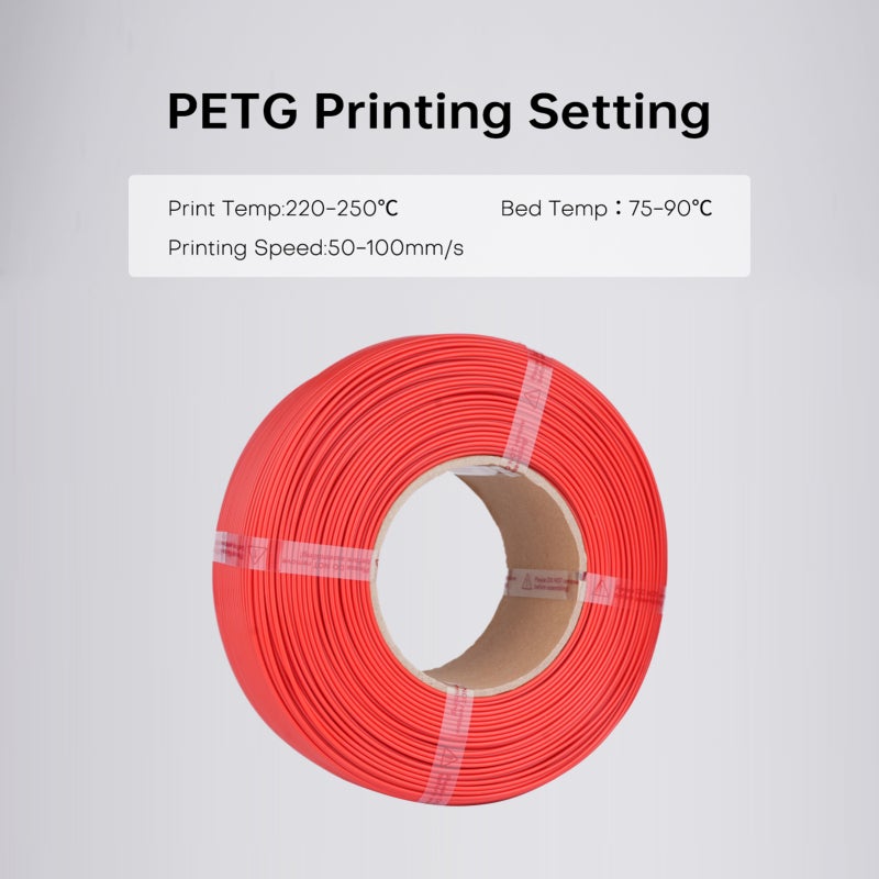 خيوط PETG 1.75 مم لون أحمر: خالية من التسرب وخالية من الفقاعات - طباعة سلسة ومستقرة لأجهزة الطباعة ثلاثية الأبعاد بنموذج الترسيب المندمج - Image 5