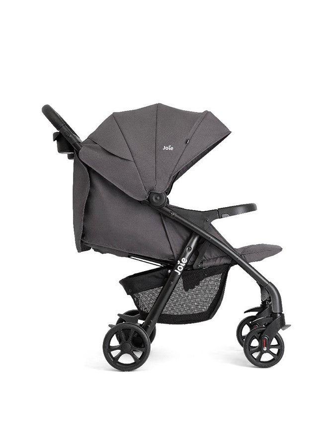 Joie Muze LX Travel System Baby Stroller with Juva Infant Car Seat - Thunder - Image 4