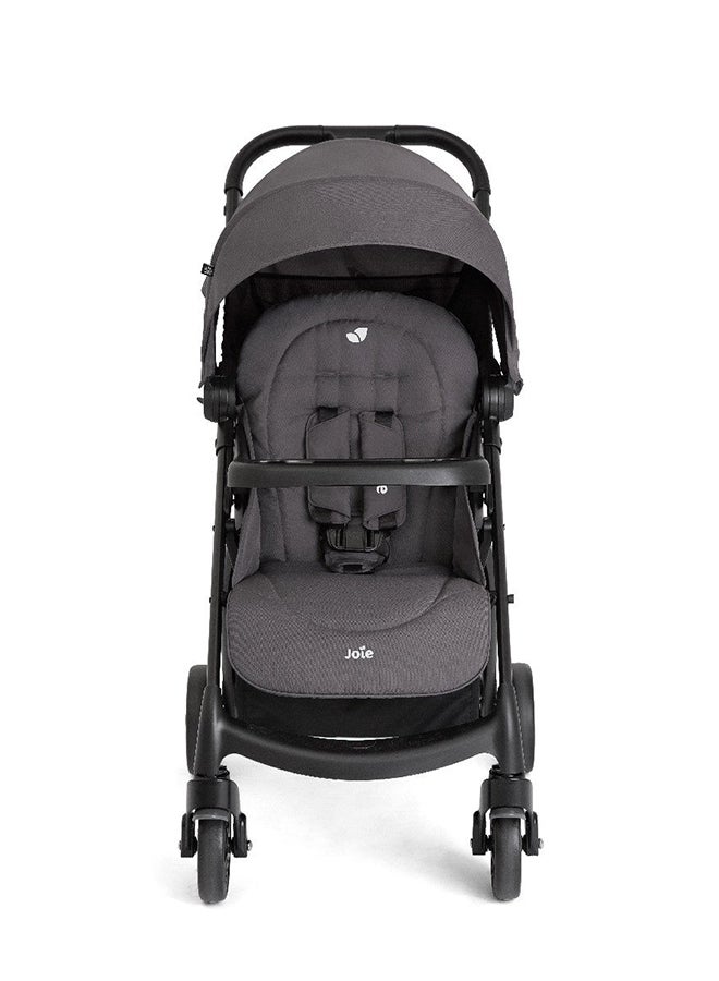 Joie Muze LX Travel System Baby Stroller with Juva Infant Car Seat - Thunder - Image 2