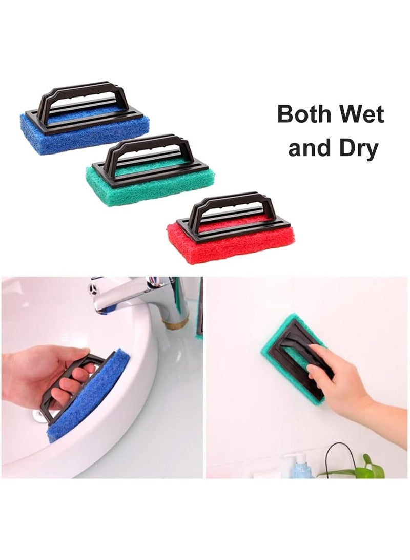 SUNSAR Screen Printing Scrub Pad Set, 6 Pieces, Ink Scrub Brush with Handle, Mesh Frame Reclaiming Tools - Image 4
