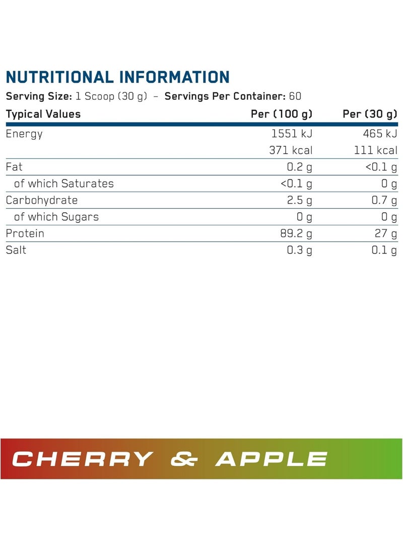 Applied Nutrition Clear Hydrolysed Beef-xp Protein - Cherry & Apple - (1.8 Kg) - Image 3