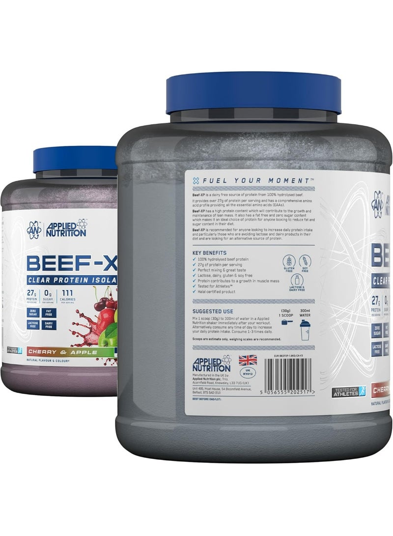 Applied Nutrition Clear Hydrolysed Beef-xp Protein - Cherry & Apple - (1.8 Kg) - Image 5