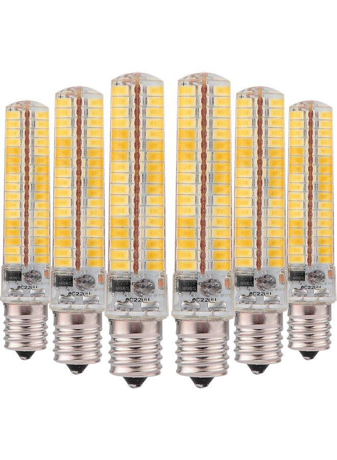 Loquat 6-Piece Energy-saving LED Silicone Lamp Warm White 8x12x4centimeter - Image 1