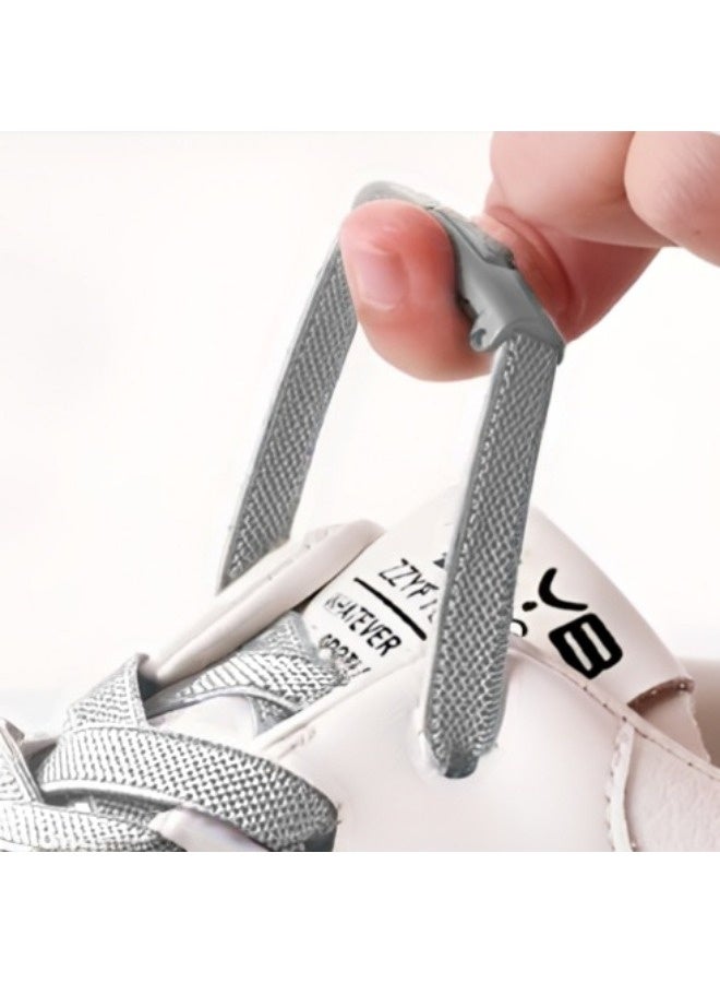 ShebSheb No Tie Elastic Shoelaces for Kids, Adults, Adjustable Tieless Shoe Lace - Image 4