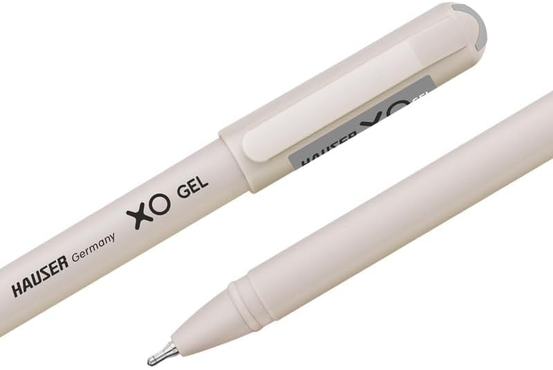 HAUSER XO Gel Pen Combo Pack | Matt Finish Body With Ultra Durable Tip | 10 Pcs Blue Ink & 10 Pcs Black Ink - Image 2