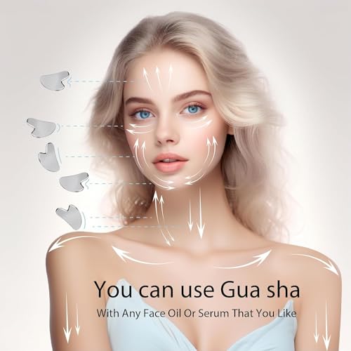 soulvinee Gua Sha STAINLESS STEEL Guasha Board for Facial Skincare, Gua Sha Scraping Handheld Massager Tools for SPA Acupuncture Therapy Trigger Point Treatment (Natural, Small) - Image 3