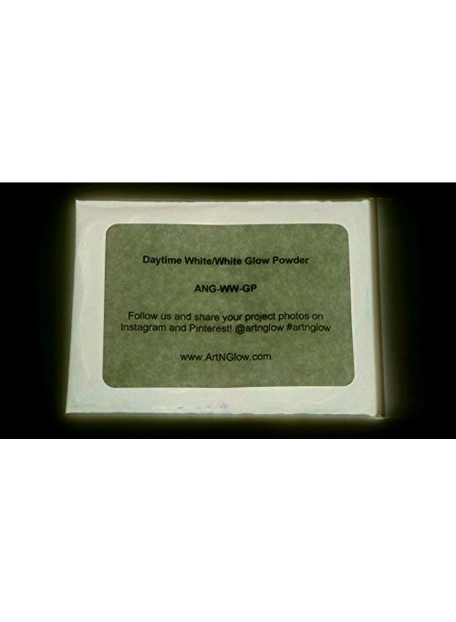 Art 'N Glow Glow in The Dark Pigment Powder - Neutral and Fluorescent Color for Art Painting, Fine Art, and DIY Crafts - Long Lasting, 10+ Color Options - Neutral White - (12 Grams) - Image 1