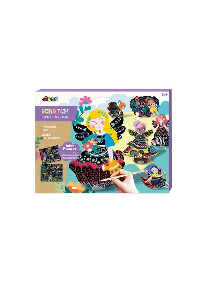 Avenir Fairies in the Garden Create Your Own Magical Art Puppets 6 Jointed Puppets, 2 Backdrops, and More! Fun and Interactive Art Project for Kids 3+ - Image 2