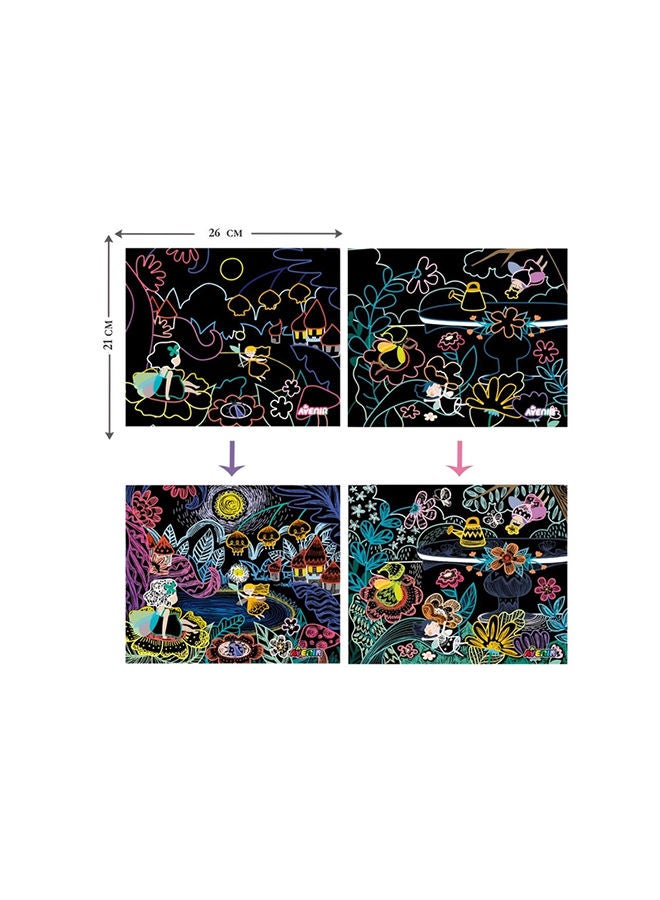 Avenir Fairies in the Garden Create Your Own Magical Art Puppets 6 Jointed Puppets, 2 Backdrops, and More! Fun and Interactive Art Project for Kids 3+ - Image 4