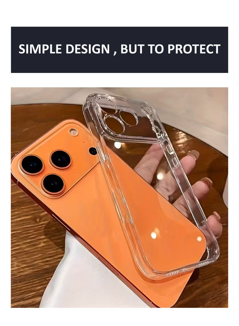 For iPhone 17 Pro - Ultra Thin Hard Transparent Anti Yellowing Phone Case , Scratchresistant Case, Phone Protection, Minimalist Cover, Clear Phone Case, Durable Material, Reinforced Edges, Clear Phone Shell, Protective Cover - Image 3