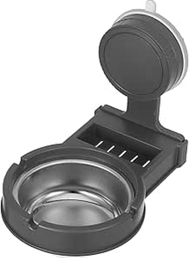 حامل سجائر الحمام المثبت على الحائط مع كوب شفط قابل للفصل حاوية رماد معلقة بدون حفر - Image 1