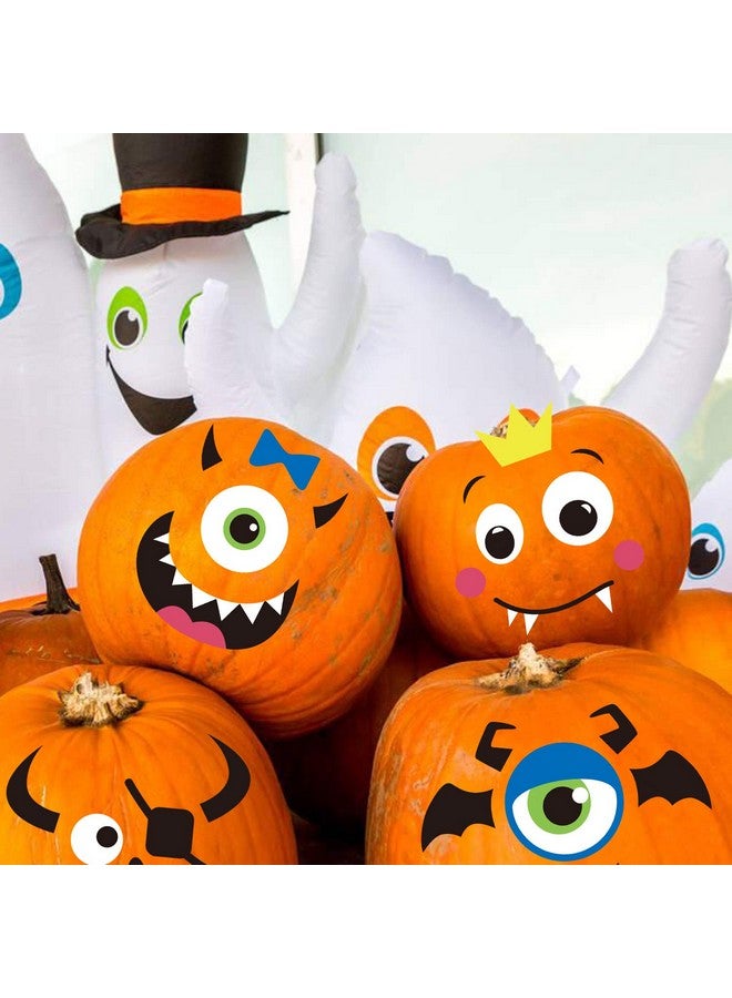 DIYASY Foam Pumpkin Decorations Craft Kit,32 Pcs Halloween Diy Pumpkin Face Stickers For Kids Halloween Party Decoration 2 Pack - Image 5