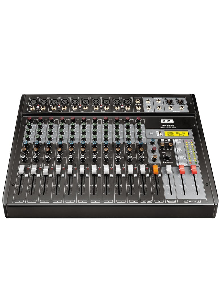 FMX-212PRO مع مشغل MP3 مدمج مع وظائف تسجيل وبلوتوث تشغيل AC