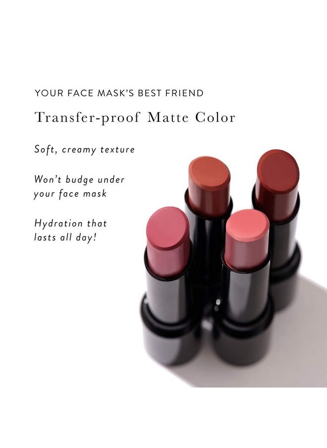 LAURA GELLER NEW YORK LAURA GELLER NEW YORK Smart Pout Transfer Proof Moisturizing Matte Lipstick, Wise  - Image 5