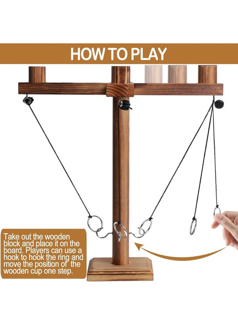 YelaJoy Ring Toss Game for Adults, Fun Hook and Ring Game with Carrying Bag, Outdoor Indoor Party Game, Board Games for Family, Bar, Party, Game Nights - Image 2