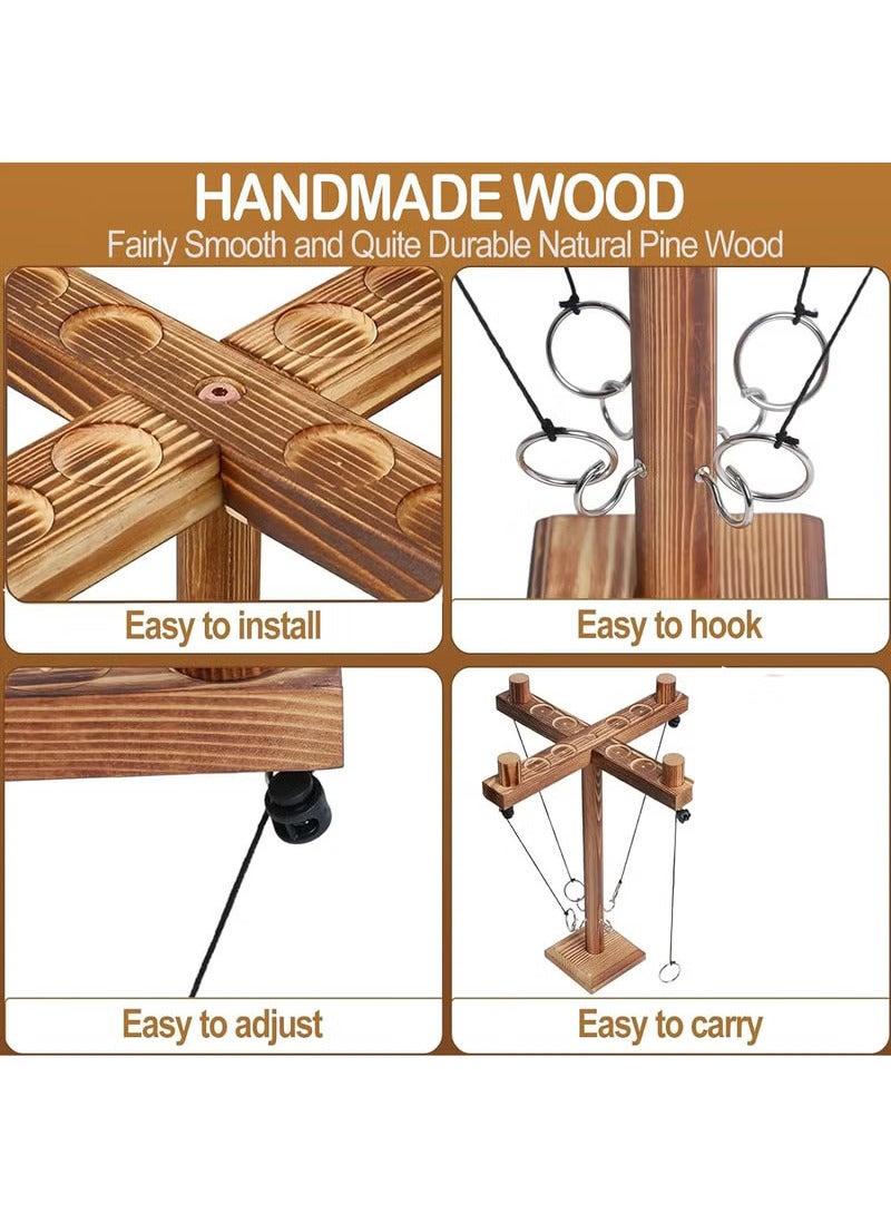 YelaJoy Ring Toss Game for Adults, Fun Hook and Ring Game with Carrying Bag, Outdoor Indoor Party Game, Board Games for Family, Bar, Party, Game Nights - Image 4