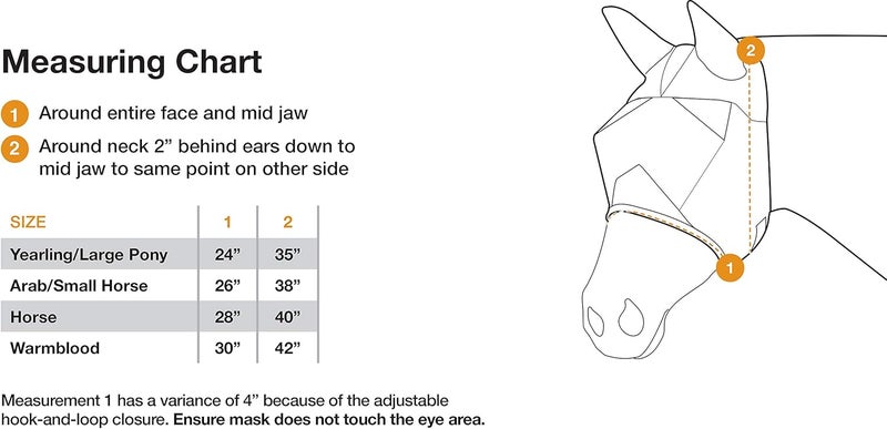 Cashel Company Economy Horse Fly Mask Tan Horse - Image 3