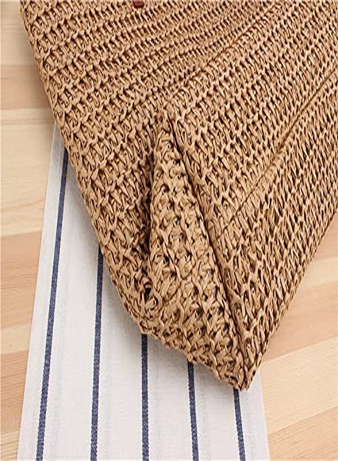 Naimo Women Straw Shoulder Bag Woven Summer Beach Tote Large Casual Weaving Rattan Handbag Purse - Image 5