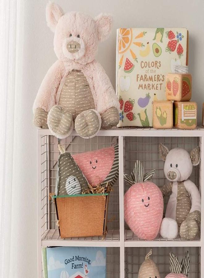 DEMDACO Farmer's Market Bright Colors 7 x 7 Polyester Fabric Baby Soft Touch Feel Book - Image 4