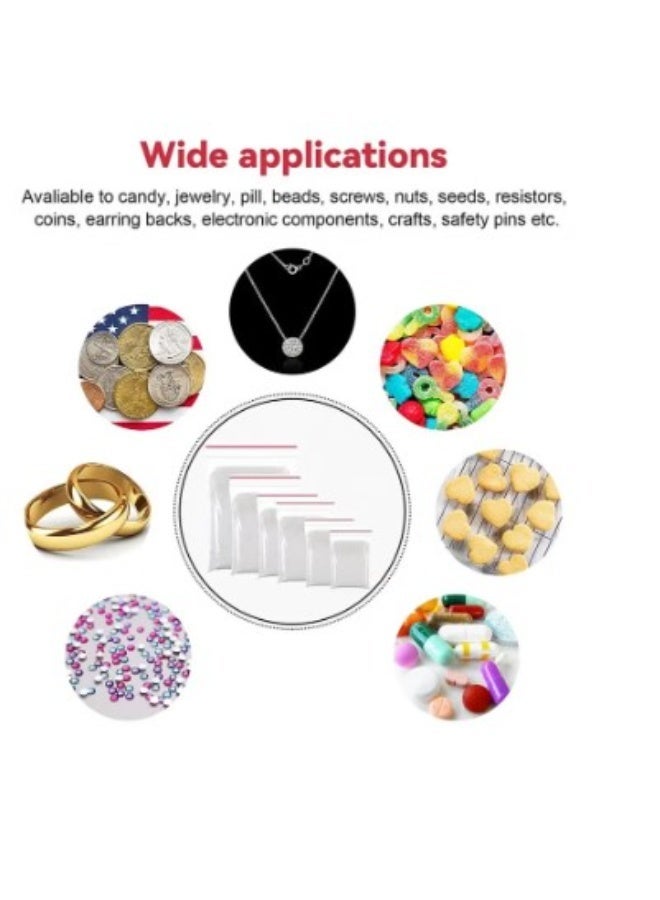 أكياس بلاستيكية قابلة لإعادة الاستخدام لتخزين الطعام عدد 100 كيس مقاس 20x30 سم - Image 3