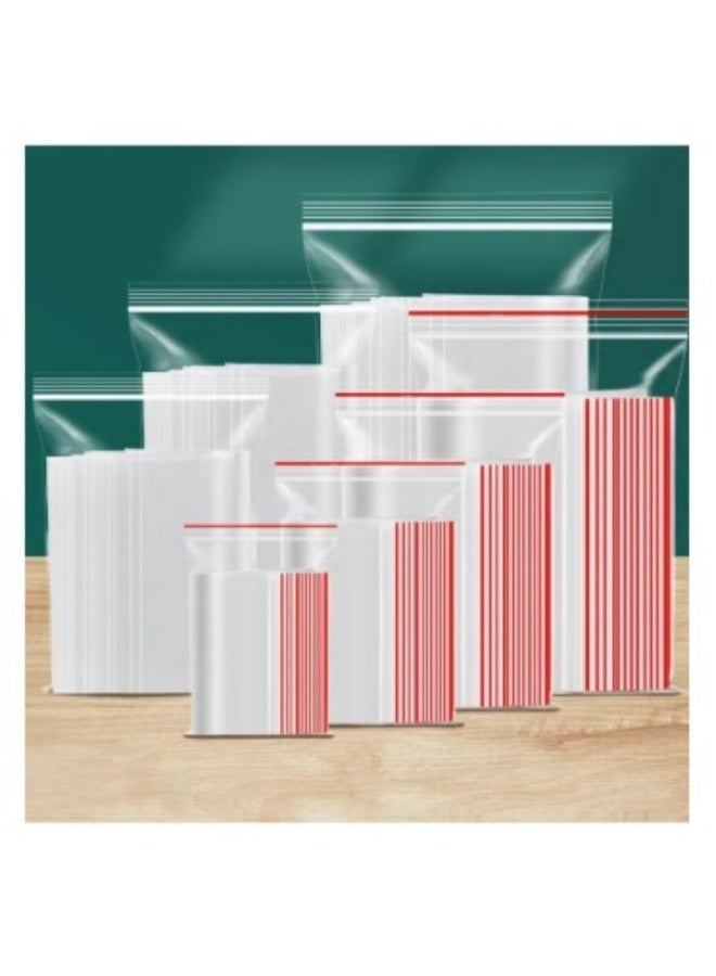 أكياس بلاستيكية قابلة لإعادة الاستخدام لتخزين الطعام عدد 100 كيس مقاس 20x30 سم - Image 2