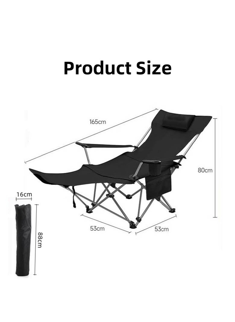 Soofam - Portable Outdoor Camping Folding Chairs Lounge Chairs Beach Chairs - Image 1