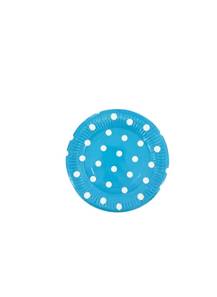 Paper Plates Decorated With Dots, 50 Pieces - Image 3