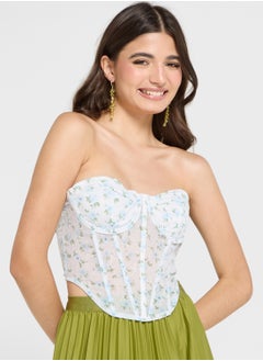 Ginger Floral Vintage Style Corset  - Image 1