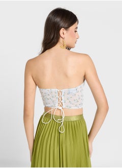 Ginger Floral Vintage Style Corset  - Image 2