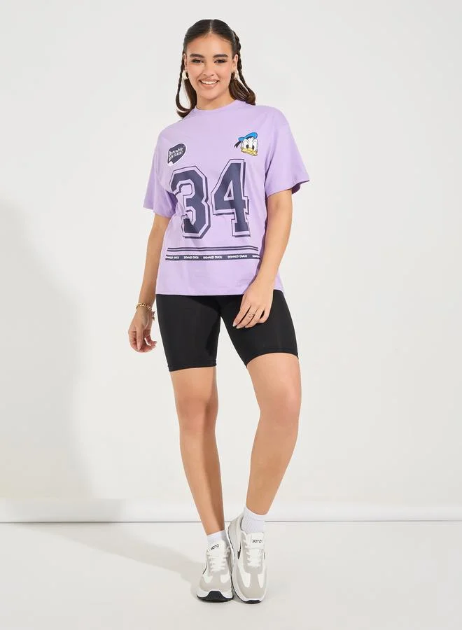 Styli Styli Oversized Donald Duck Graphic Print T-Shirt