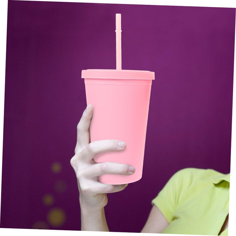 Double Walled Insulated Straw Cups Leakproof Lids 4 Pack For Kids Adults Outdoor - Image 4