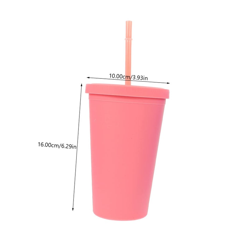 Double Walled Insulated Straw Cups Leakproof Lids 4 Pack For Kids Adults Outdoor - Image 3