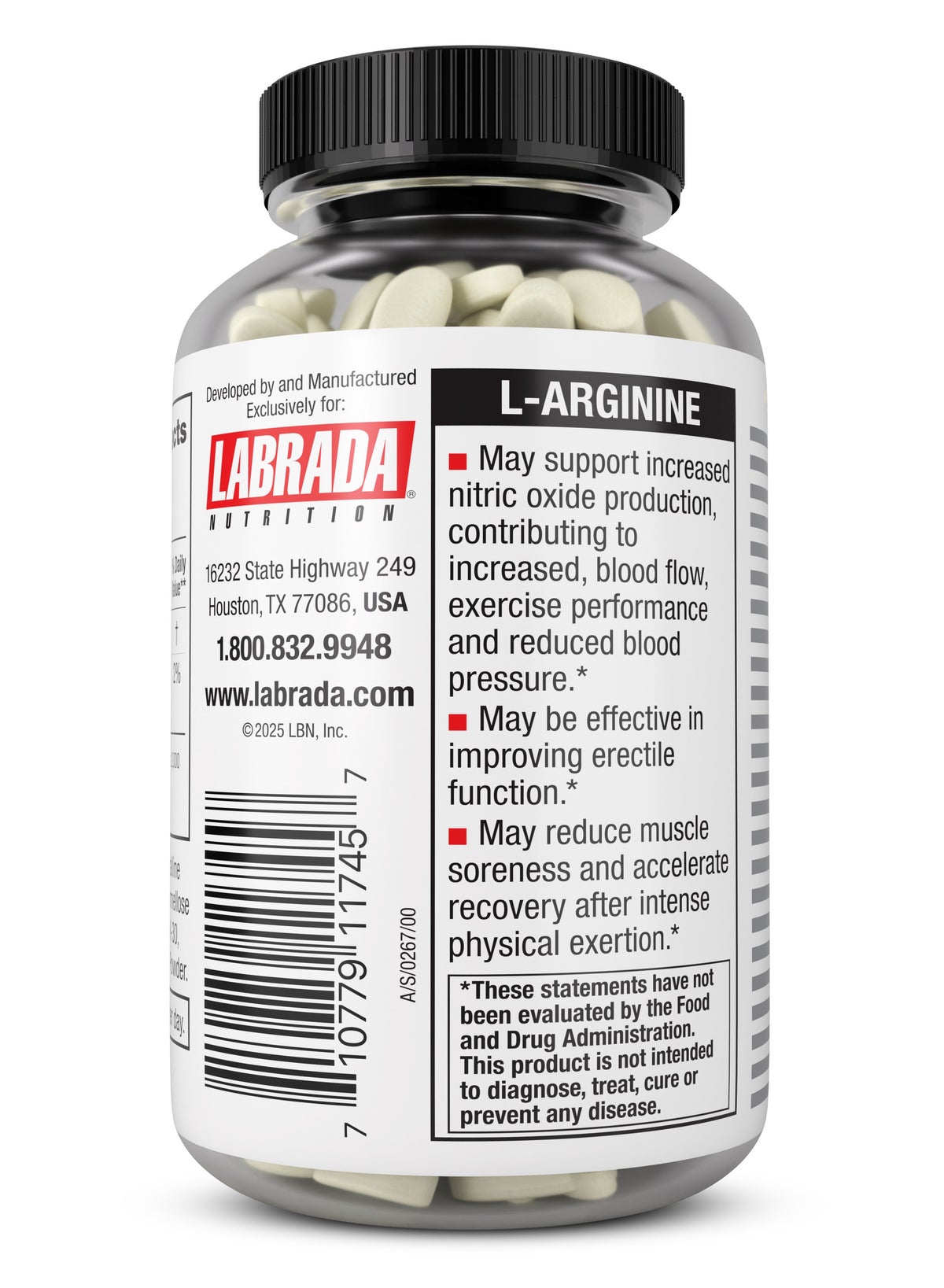Labrada L-Arginine Tablets 1000mg 100'S