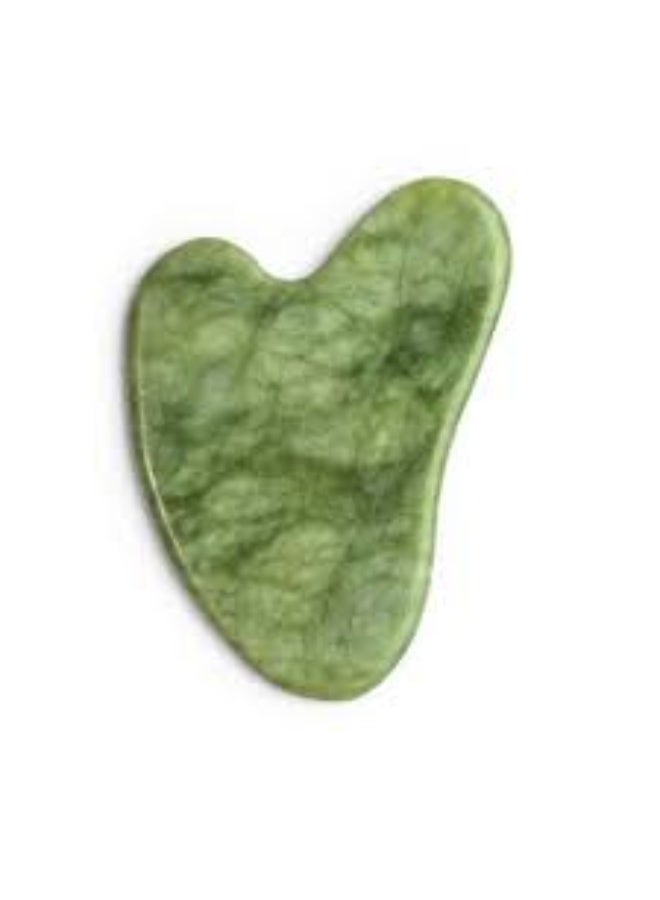 Green Jade Guasha Green Custom Facial Body Scraping Massage Tool Green Jade Gua Sha Guasha Board - Image 1