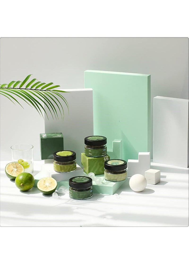 Rectangle Stereo Geometric Shape Foam Photography Props Set Three-dimensional Scene Shooting Backdrop Ornament Indoor Posing Photo Decor Background 5Pcs (Green) - Image 3