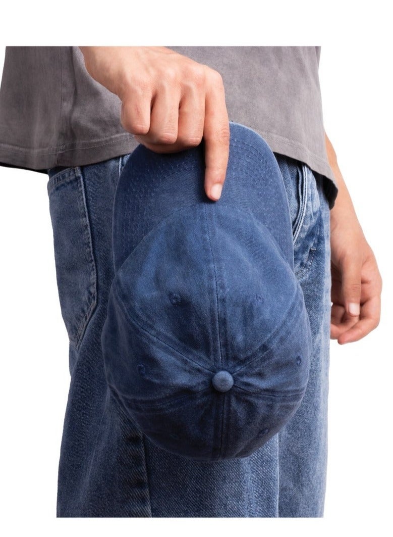 ايه ار سابلاي Ar Washed Cap من Arij Bags | كاب قطن مغسول، حزام قابل للتعديل، خفيف، جيد التهوية، للاستخدام اليومي (كحلي) - Image 3