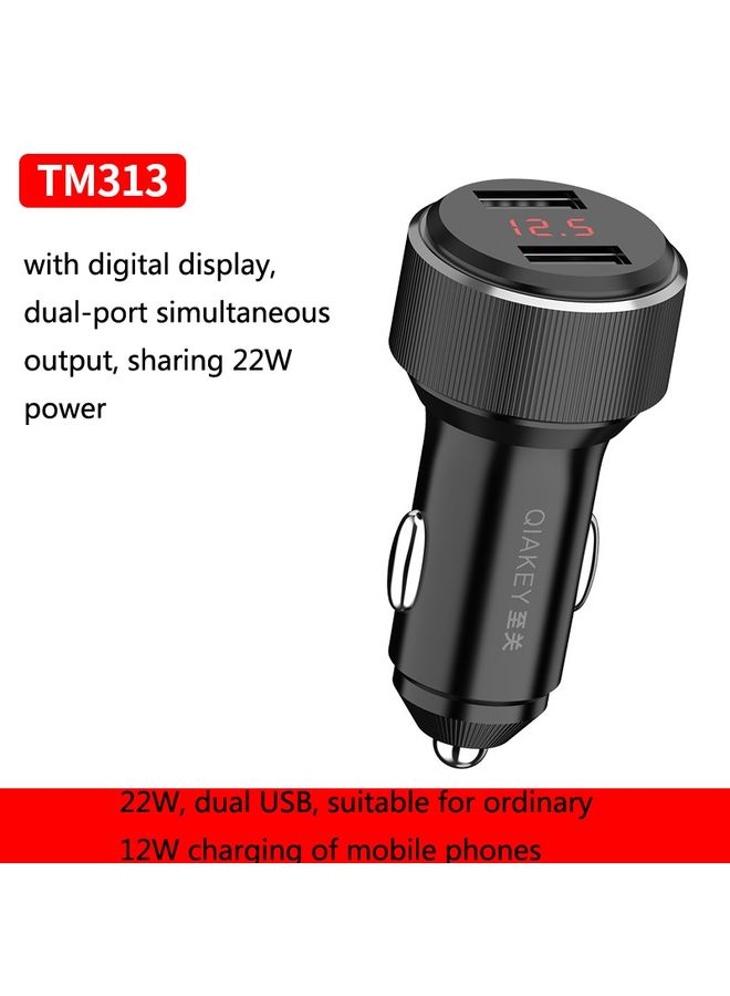 QIAKEY TM313 Dual Port Fast Charge Car Charger